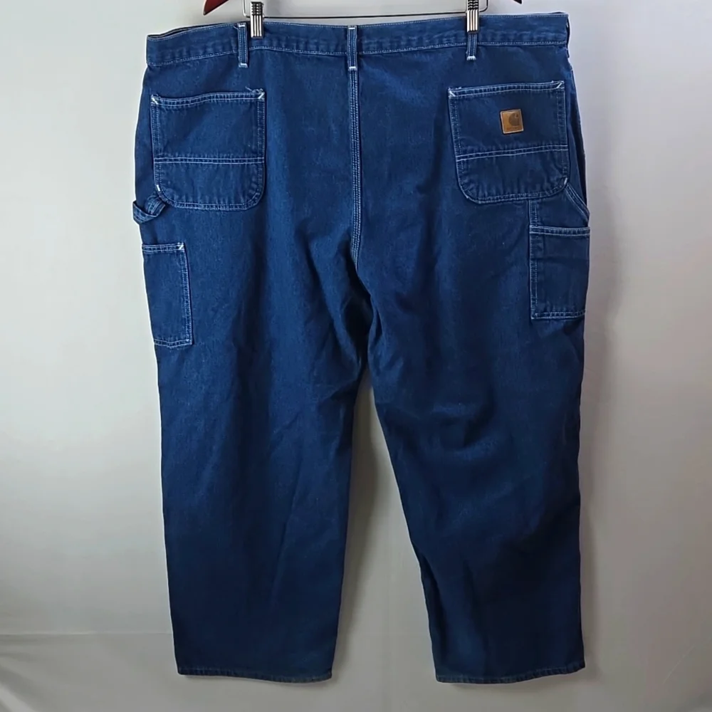 Carhartt Mens Loose Original Fit Carpenter Jeans Deepstone Blue 48x30